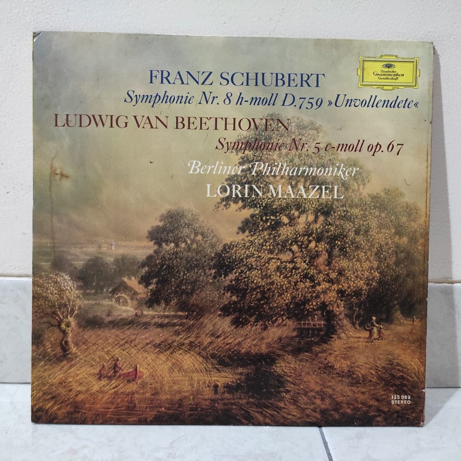 Schubert Beethoven Symphonie Nr. 5 Vinyl Piringan Hitam Klasik