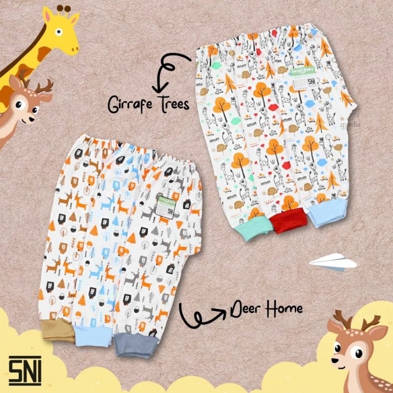 [ ISI 3 PCS] Celana panjang Bayi 0-3 0-6 Bulan pampers / SNI Pants Set Diapers perempuan