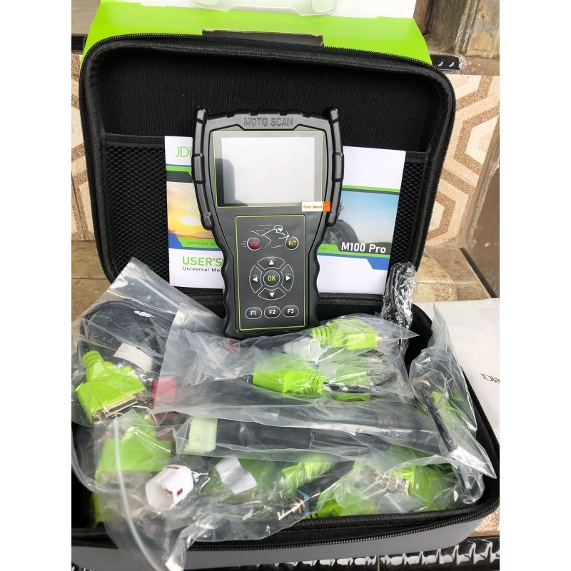 Jdiag m100 pro lengkap full soket semua merk motor