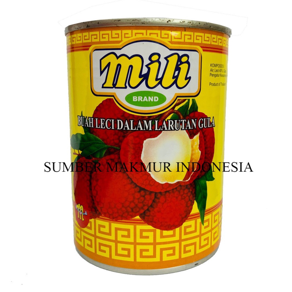 

D28 MILI LYCHEE BUAH KALENGAN LECI DALAM SIRUP 565 GRAM ECERAN 216