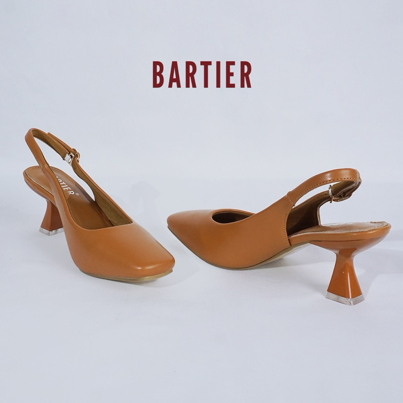 BARTIER - SEPATU KERJA WANITA HAK 7CM HEELS SEPATU TALI