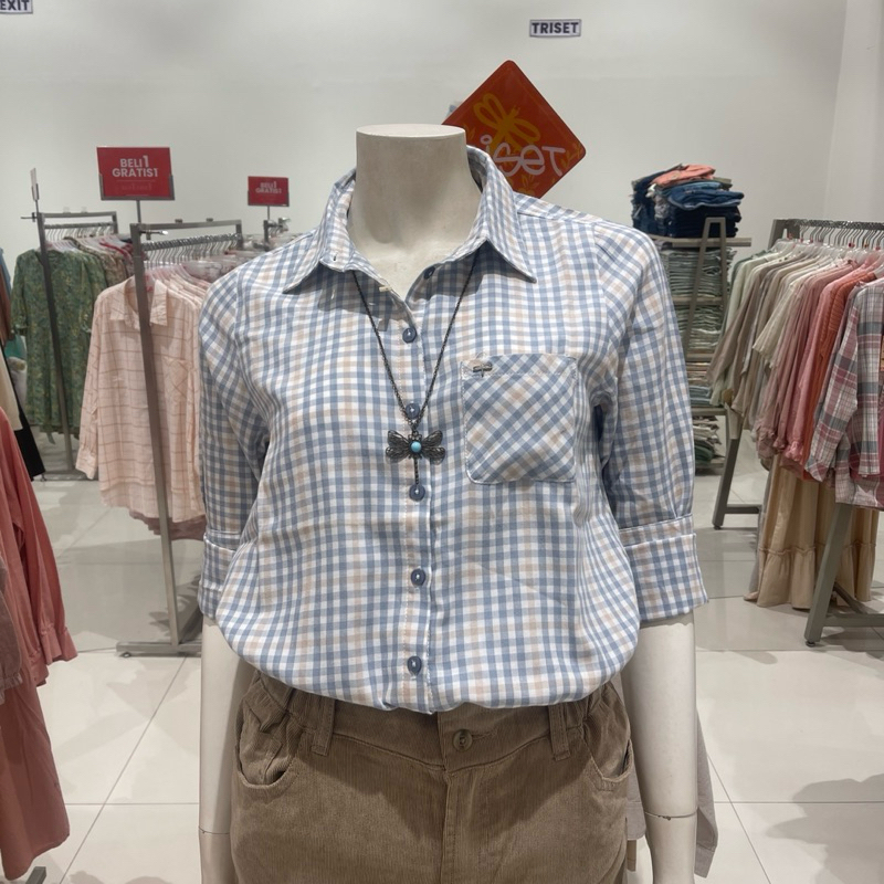 TRISET - SALE Kemeja Blouse Wanita (S-XL)