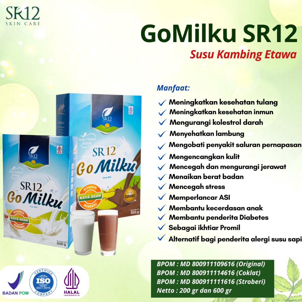 

Ju44l Go Milku SR12 Halal Susu Kambing Etawa Premium Meningkatkan Inmun Aman Bumil Busui 14