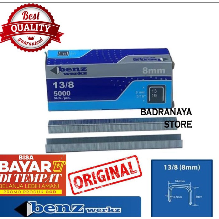 

R3adystck Isi Staples Tembak uk 138 cocok untuk pengerjaan Jok Motor Mobil Sofa Funiture Kayu Kardus Stepler Langsung Beli Gan