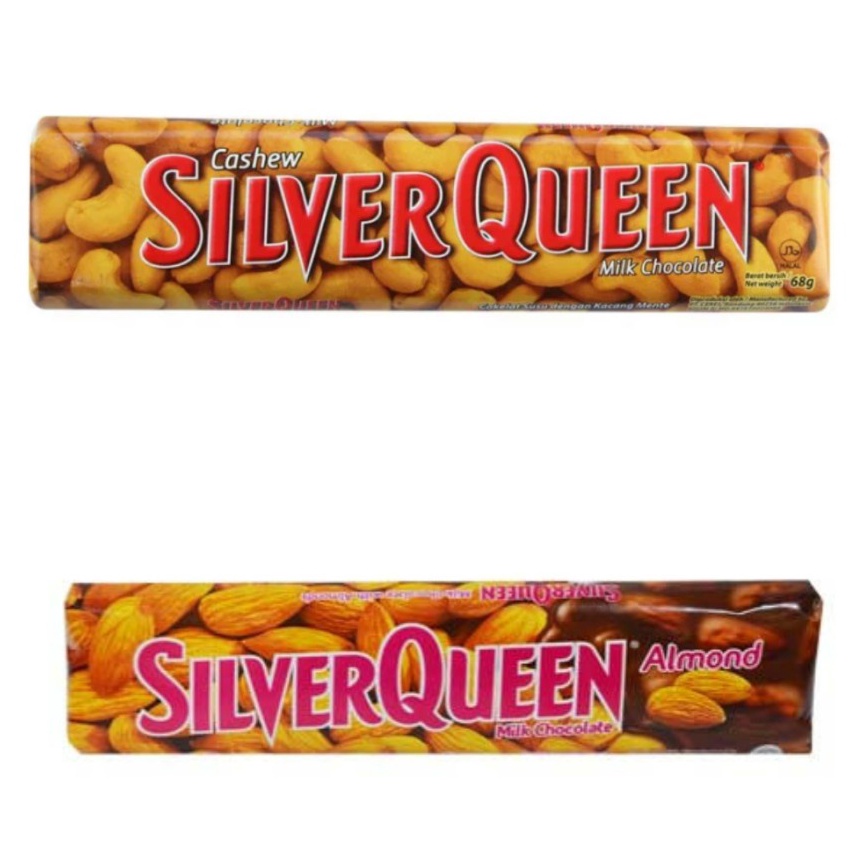 

Dskon Prmo Silverqueen coklat silver queen 58grsilverqueen 58 cashew almond kacang mede cokelat 58gram 58gr Special Price