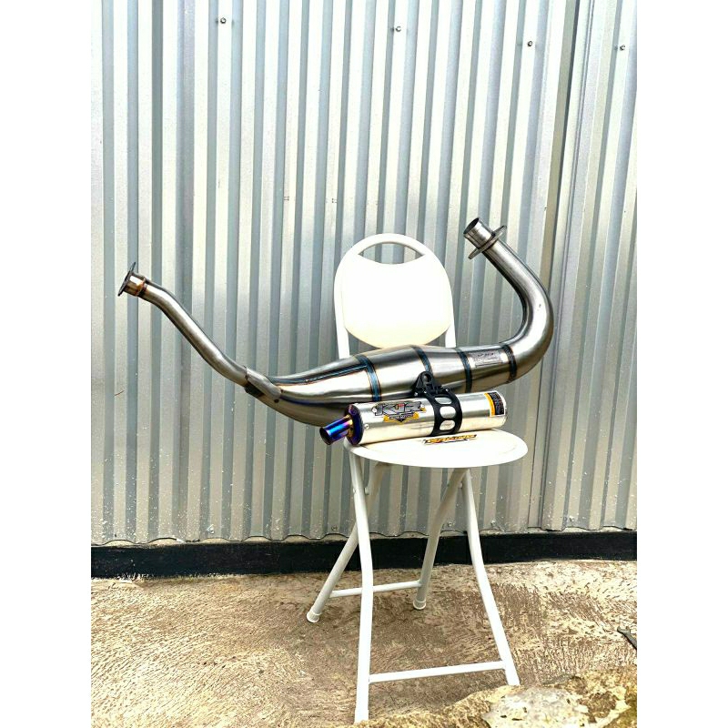 KNALPOT NINJA R/RR/SS TIPE PRESS GALVANIS COBRA KJR RACING INDONESIA