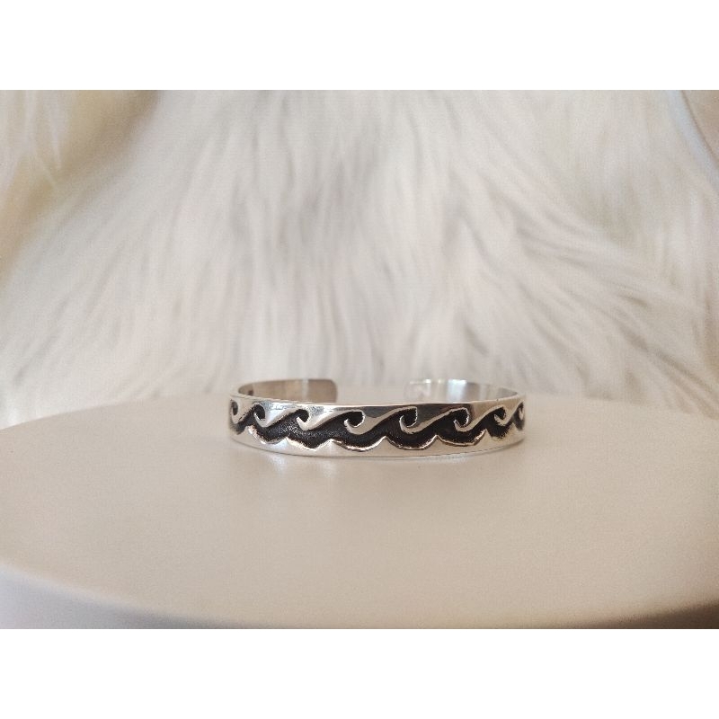 Gelang Brecelet Model Billabong Perak Silver Bali Asli 925 Berat 24 gr