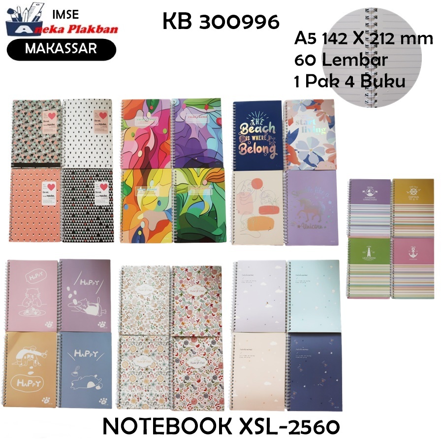 

[PAK/4BUKU] NOTEBOOK A5 XSL-2560 BUKU CATATAN