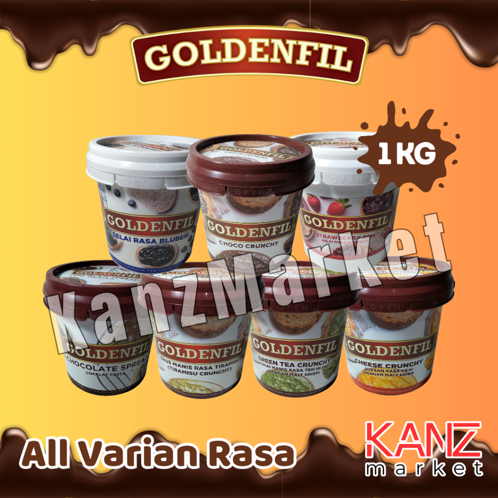 

Goldenfil 1KG Semua rasa Olesan Roti Bakar