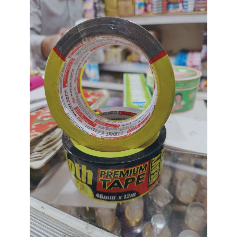 LAKBAN HITAM NACHI 46MMX12M (LEBAR 3 JARI)