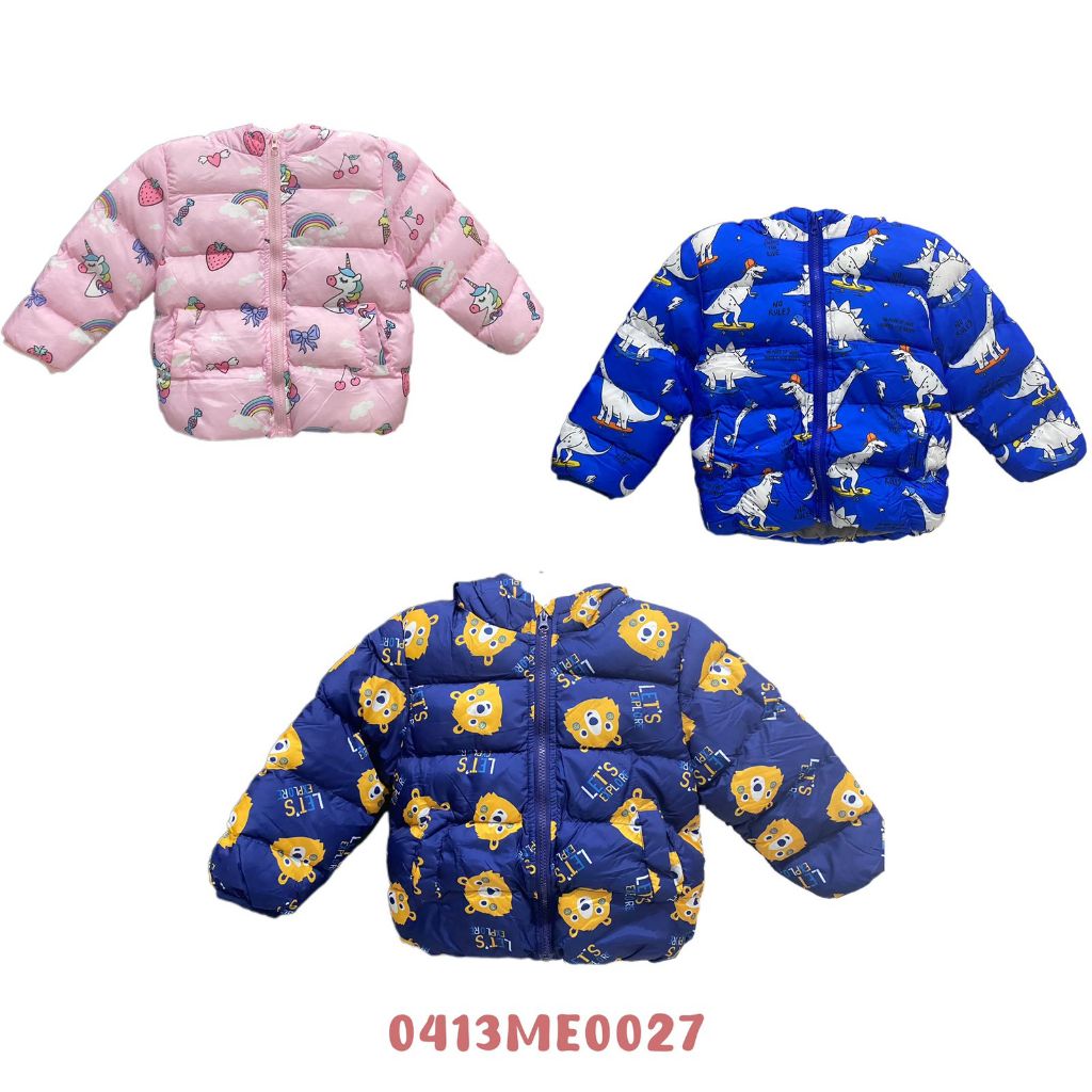 Jaket Anak Parasut Panjang Topi Tebal CMP UK.4-9T