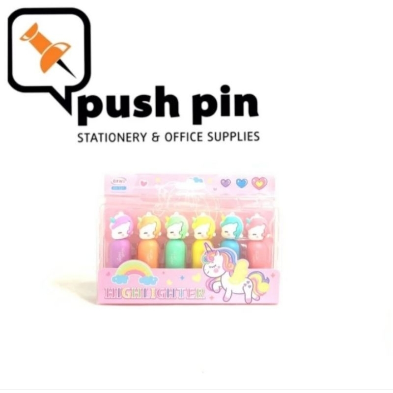 

Highlighter Fancy Unicorn Pendanda Tulisan Isi 6 BX-521