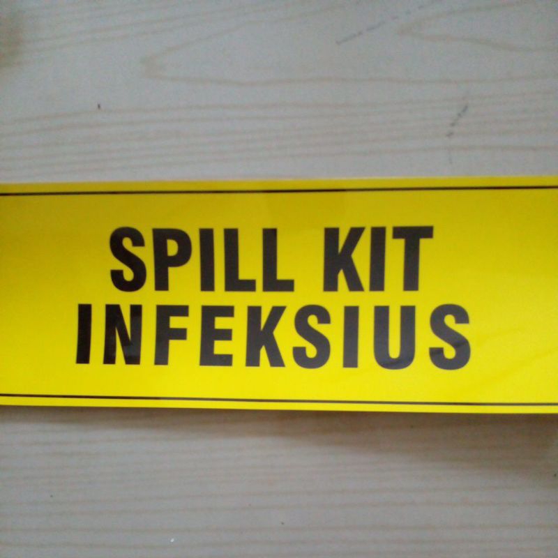 

Stiker Spill Kit B3 dan Spill Kit Infeksius