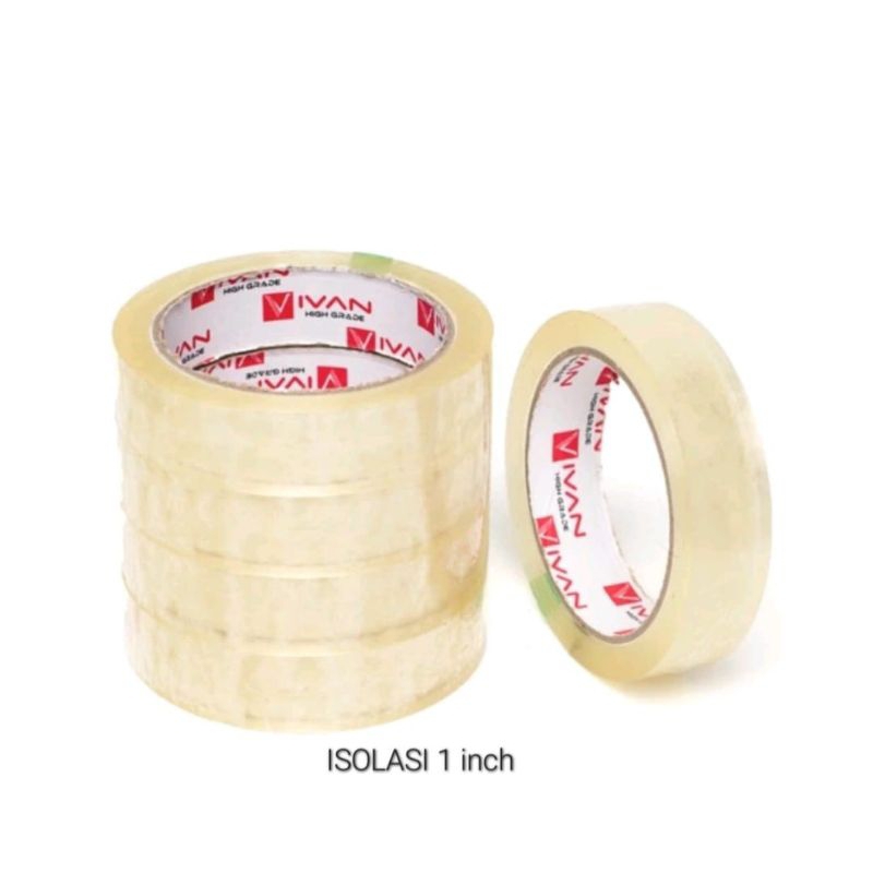 

ISOLASI 1 INCH | isolasi Bening SOLASIH SOLATIP SELOTIP