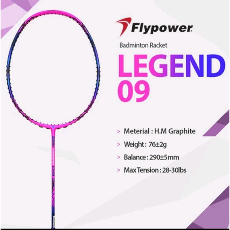 RAKET BADMINTON FLYPOWER LEGEND 09 ORIGINAL