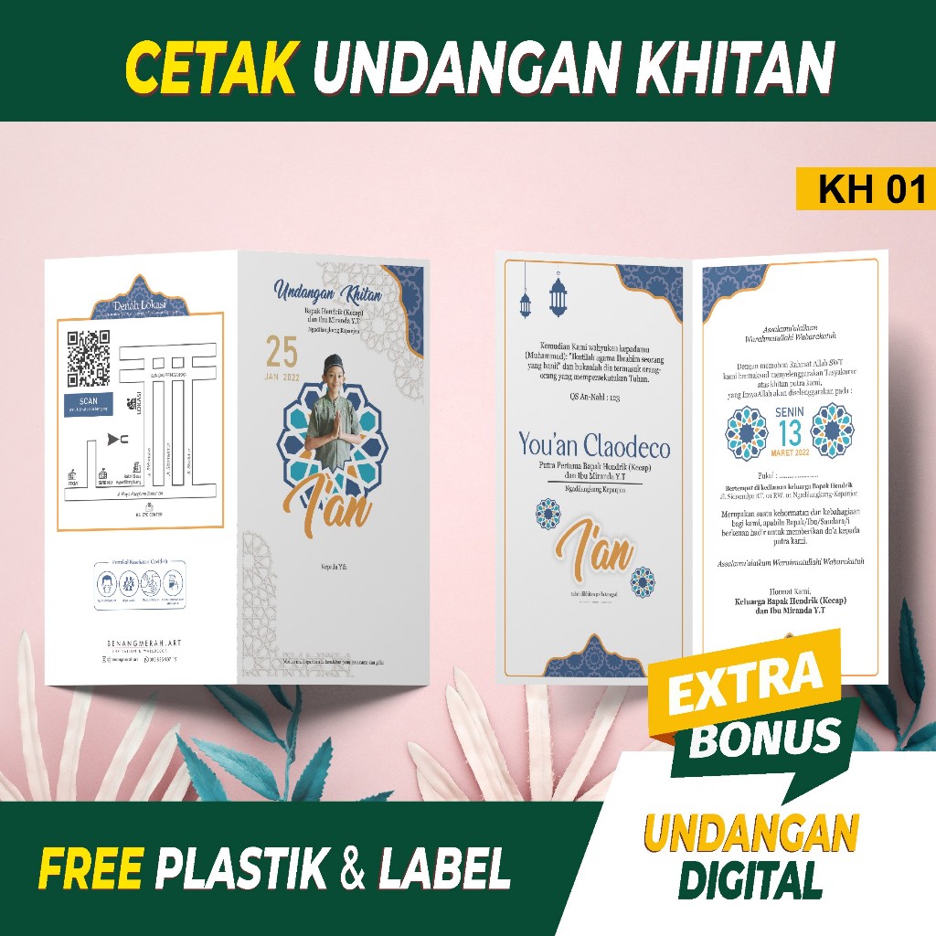 [PROMO] Undangan Khitan Islami | Undangan Lipat Khitan | Undangan Khitan | Undangan Khitanan | Undan
