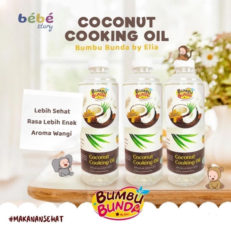 

BUMBU BUNDA ELIA - COCONUT COOKING OIL 500ML / MINYAK MPASI