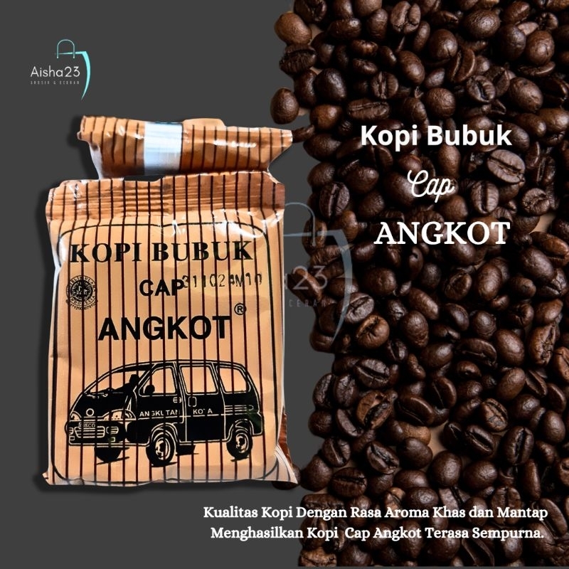 Kopi hitam cap Angkot 20 Sachet/Bungkus (1/2 Pak)