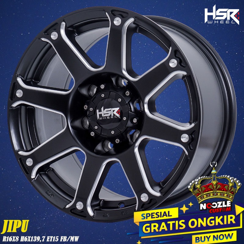 Velg Mobil Phanter Ring 16 Terbaru Spack Palang Racing Lubang 6 Type HSR Jipu