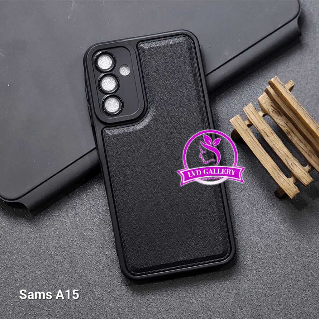 Samsung A15 Samsung A25 Case Leather Black SoftCase Samsung A15 Samsung A25