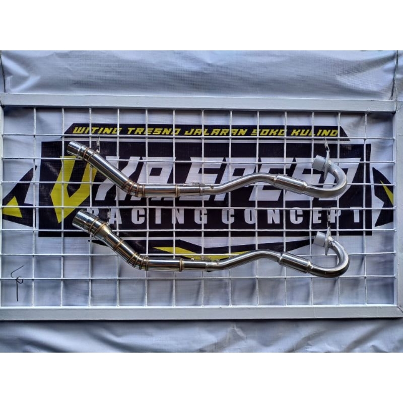 Leher/pipa Knalpot Honda CRF150 inlet 50 dan 38