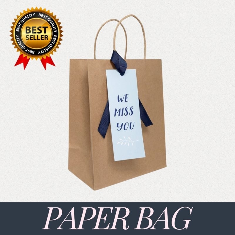 

20 pcs Paper bag Pita+gift tag Wedding/ Souvenir/ onlineshop
