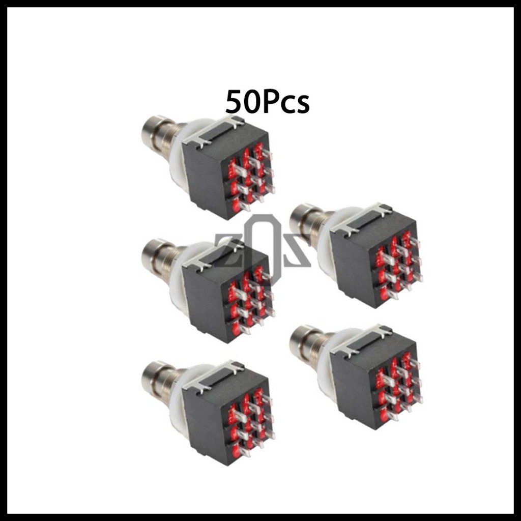 1000Pcs Switch Pedal Effects Foot Push 3PDT 9Pin True Bypass