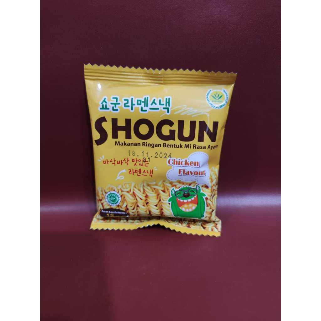 

Snack Mie Shogun Chicken Flavour 18gr - Makanan Ringan Mie Shogun Rasa Ayam