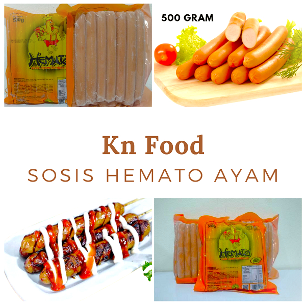 

Sosis Ayam Hemato ( 500 gr) Isi 15 pcs / Sosis Ayam Hemato