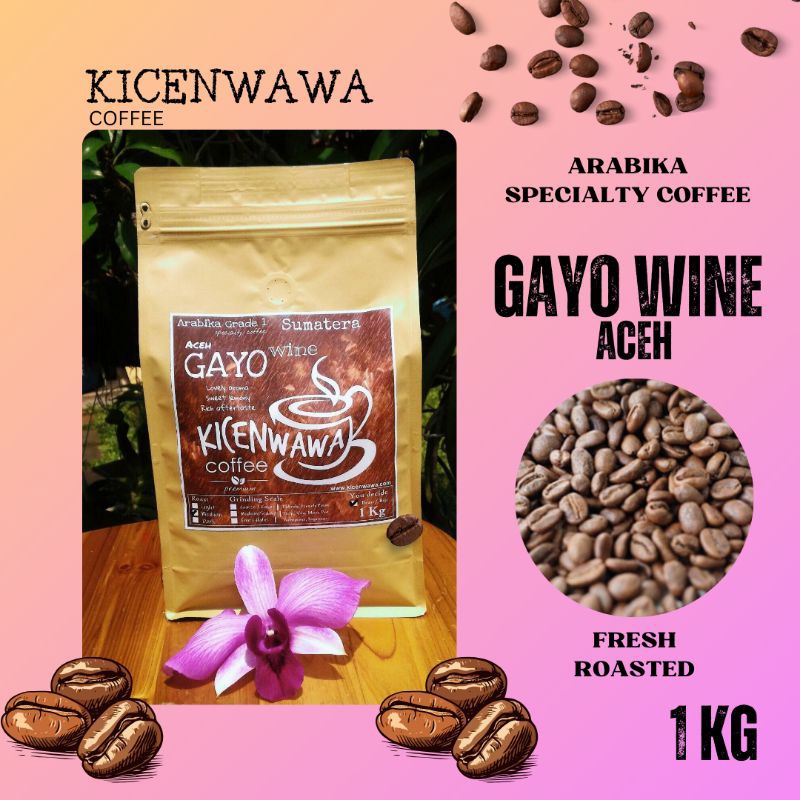 

Kopi Gayo Wine Aceh 1kg / Specialty Coffee / Biji Kopi Premium