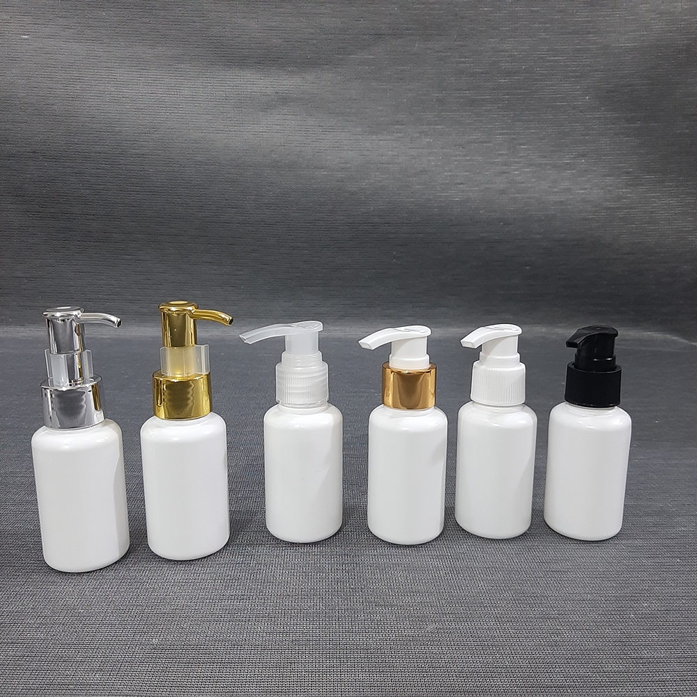 Botol 70ml Tubular PUTIH Pump Lotion Pump Clip Oil Botol Lotion Botol Kosmetik Botol Shampoo