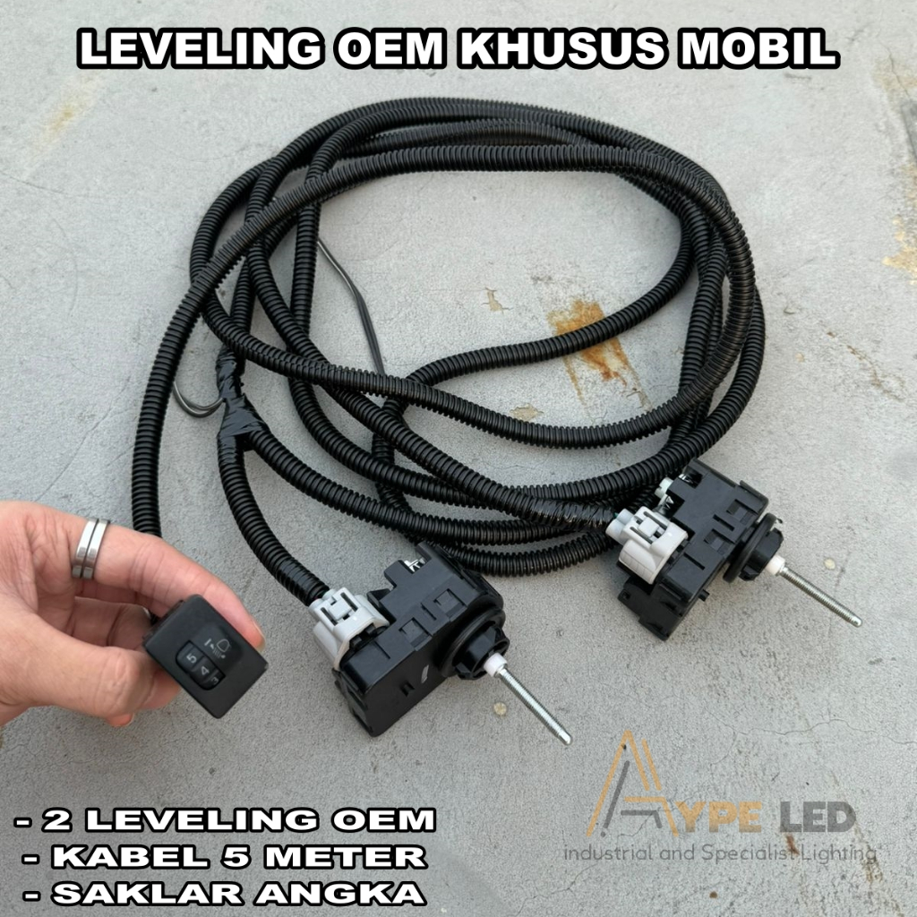 ELECTRIC LEVELING & WIRING SET KABEL | LEVELING NAIK TURUN 2 DINAMO PLUS SAKLAR OEM 10 STEP 5 BAR