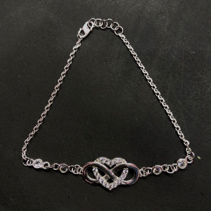 Gelang Tangan Rantai Ikatan Cinta Aksesoris Perhiasan Perak Wanita Asli - RADITYA SILVER