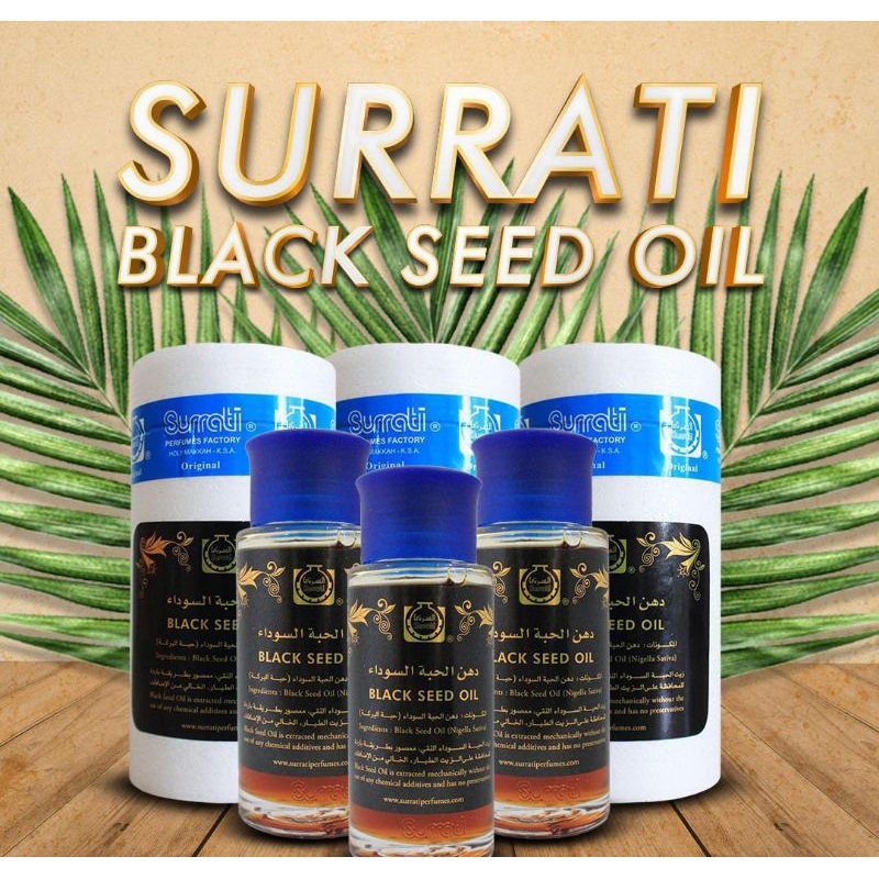 Minyak Jintan Hitam Habbatussauda Habbasyi Oil Cair Curah 100ml Original Saudi Arabia Surrati