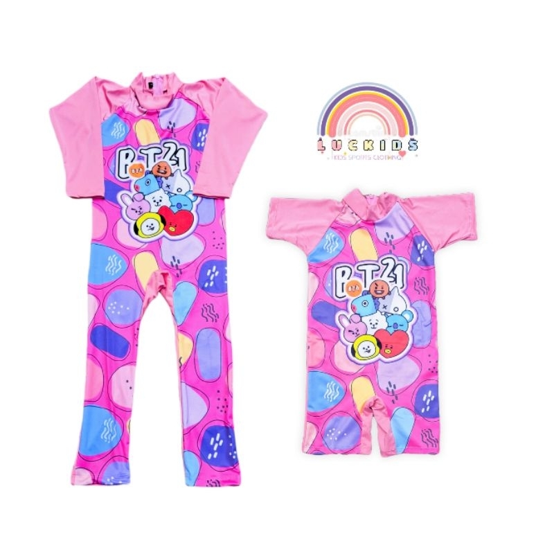 baju renang anak perempuan panjang baju renang panjang anak cewe BT21 terbaru