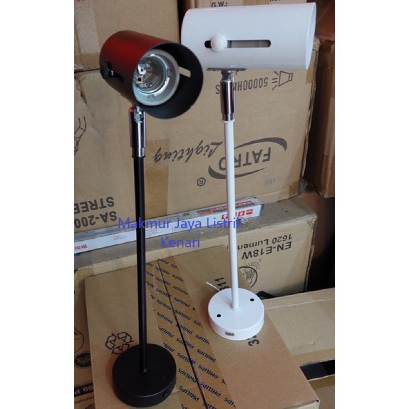 fiting fitting lampu tangkai pameran 30cm e27 / kap lampu sorot spotlight 30cm