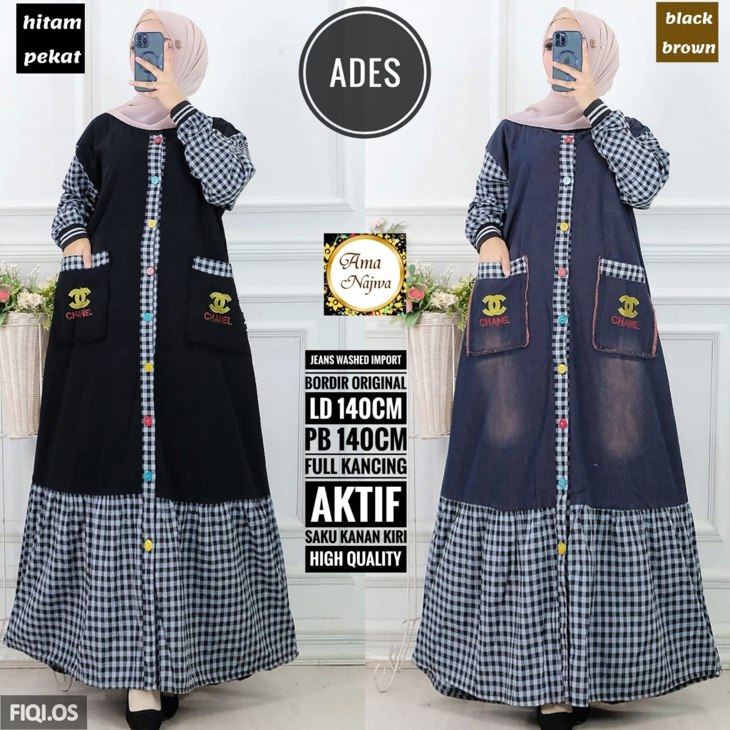 Ades Dress Gamis Jumbo LD 140 Ama Najwa