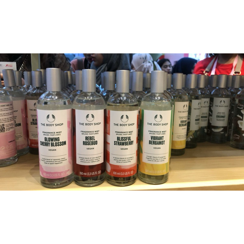 [ORIGINAL] The Body Shop SALE Body care British Rose Moringa Shower Gel Body Lotion Fragrance Mist B