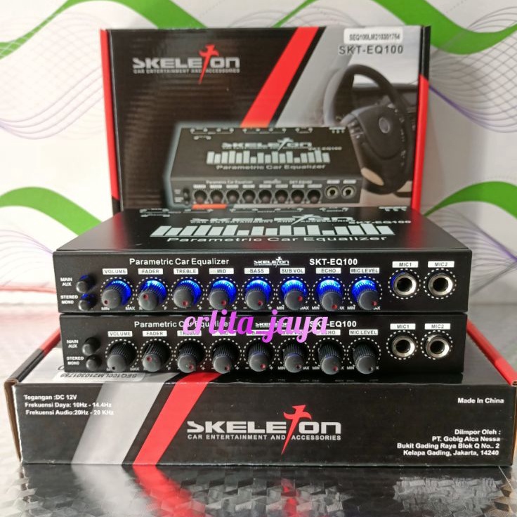 Cin Parametrik equalizer SKELETON SKT EQ1 digital karaoke