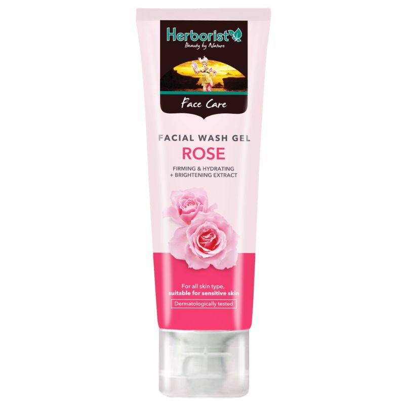 herborist facial wash  gel rose