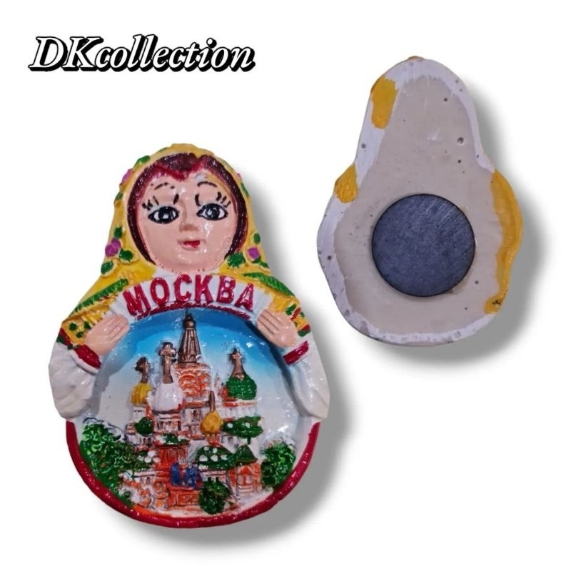 Magnet kulkas Moscow Russia tempelan kulkas Moscow Souvenir Rusia Souvenir Russia magnet russia