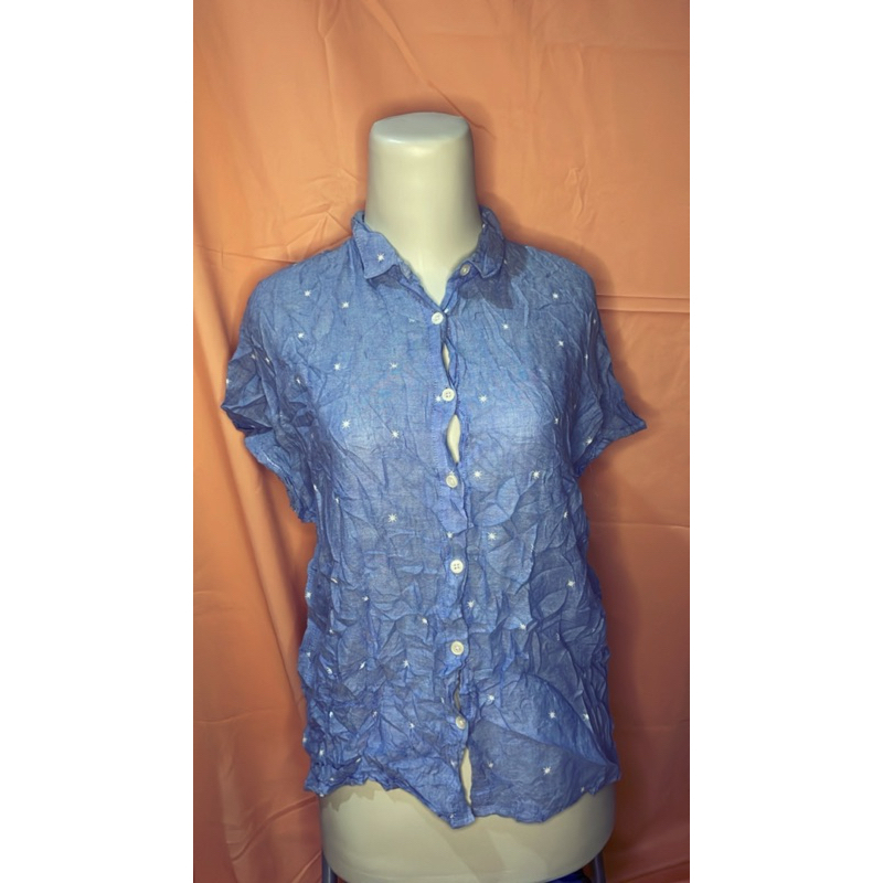 baju blouse katun mix kemeja-second premium-thrift-ball-segel