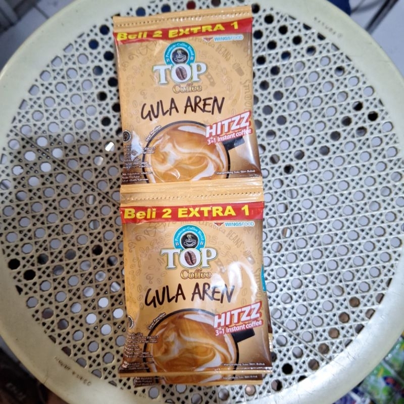 

kopi top gula aren 1 renteng isi 15 pcs