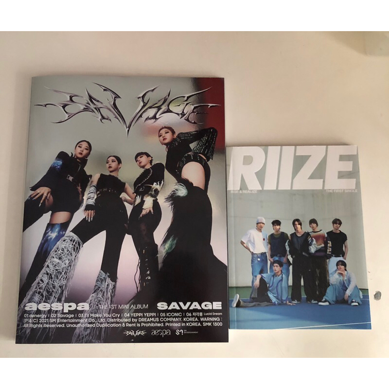 [UNSEALED] Album Only aespa Savage &amp; RIIZE Realize