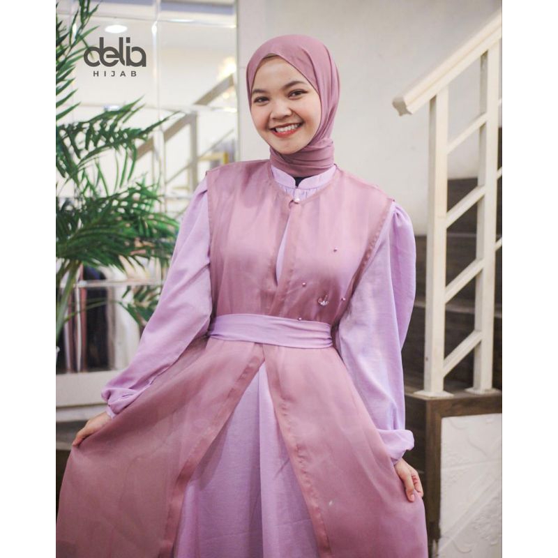 ORGANZA SET DRESS BY DELIA HIJAB