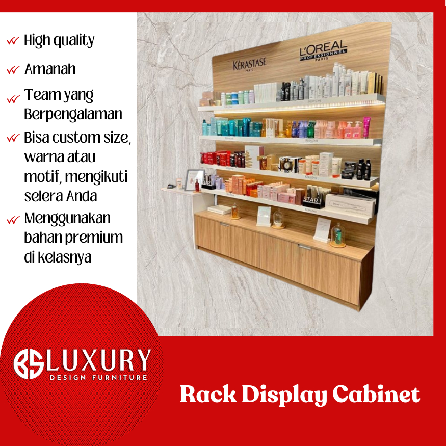 Rak Logo Rak Display Kosmetik RakToko Rak Display Produk DLL