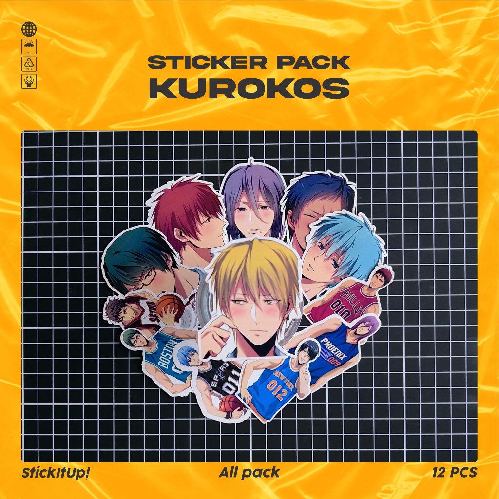 

COD✨ StickItUp Stiker Pack Anime Kuroko's Basketball Lucu Colorfull Keren Untuk Koper Laptop Skateboard