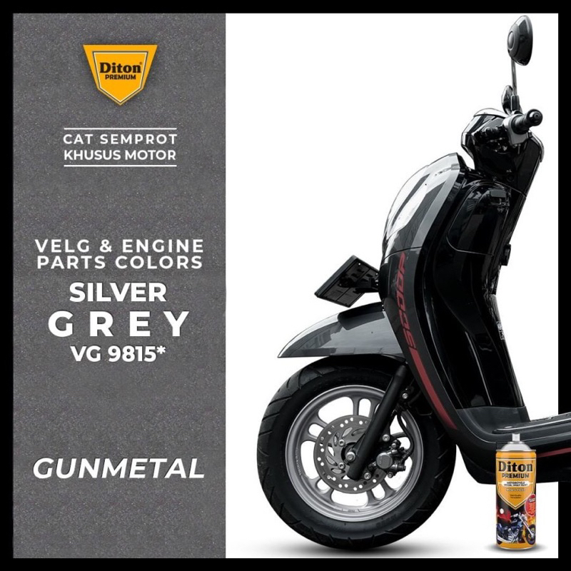 DITON PREMIUM 400cc, SILVER GREY (GUN METAL) 9815*