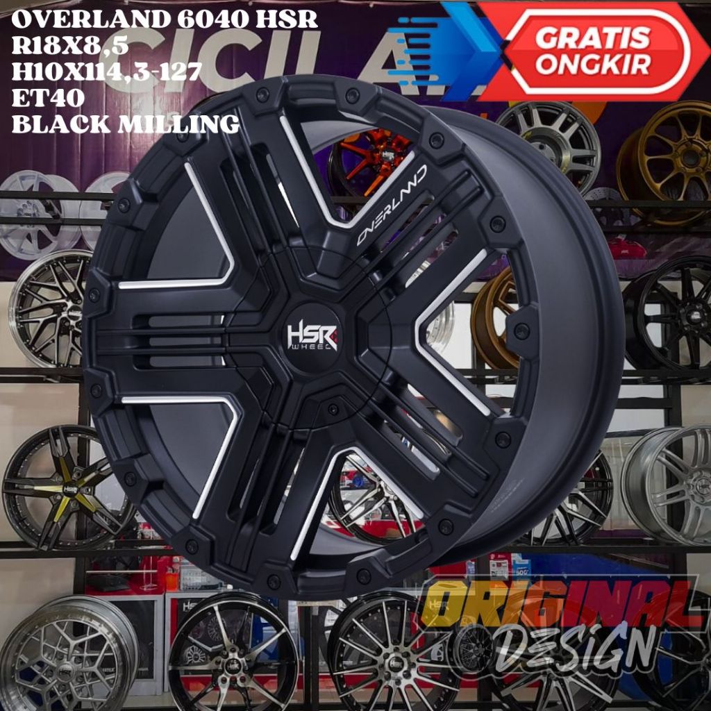Velg Mobil RUBICON , WRANGLER , XTRAIL , ESCAPE , HSR OVERLAND RING 18 R18