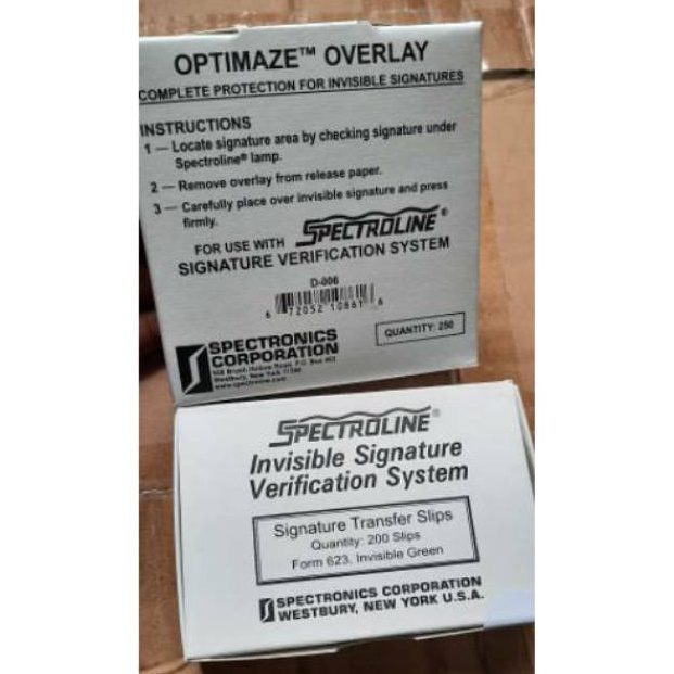 

Produk Spectroline Invisible Signature Optimize Overlay Satuan 47
